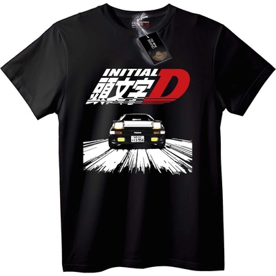 NOONEBRAND Тениска Initial D кола - M, Black