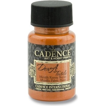 Farba na textil CADENCE DORA 50 ml metalická oranžová