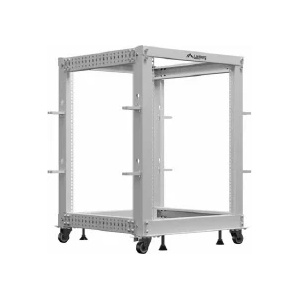 Lanberg open rack 19 15U 600x600-1100 adjustable grey (OR01-6115-S)