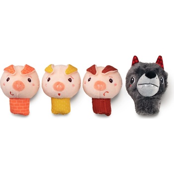 Lilliputiens súprava prstových maňušiek Tri prasiatka