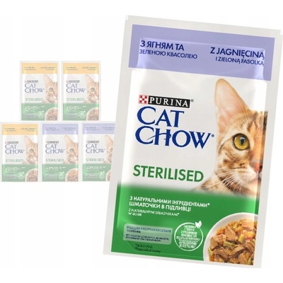 Cat Chow Sterilised kuřecí a lilek s omáčkou 85 g