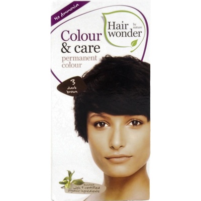 Hairwonder přírodní dlouhotrvající barva BIO tmavÁ hnědá 3
