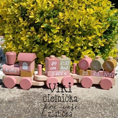 Little Dutch vláčik Pink Flowers LD7035
