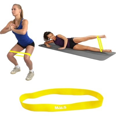 Mvs in motion ЛАСТИК ЛЕНТА В КРЪГ ЖЪЛТ mini band moves