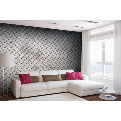 DIMEX ART Самозалепваща се флизелинова фототапета метална повърхност 375 x 250 см