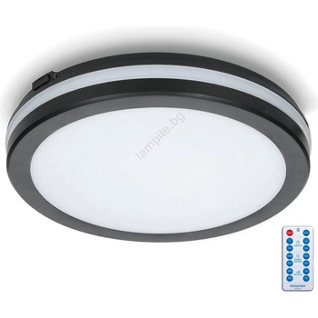 Kobi Led Плафон за баня със сензор led/24w/230v Ø 30 см черен + д. у (kb0350)