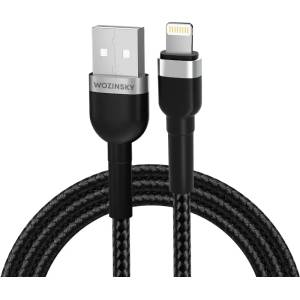 Wozinsky Кабел Wozinsky WNBAL1, USB-A / Lightning, 2.4A, 1m, черен (WNBAL1)
