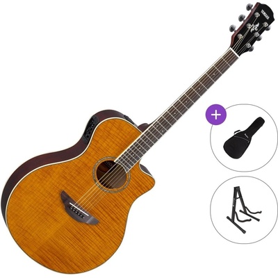 Yamaha APX600 Standard SET Amber Електро-акустична китара Джъмбо