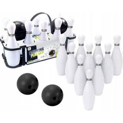 Enero kuželky plastové bílé 10 + 2 koule 30 cm