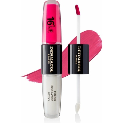 Dermacol 16H Lip Colour Extreme Long-Lasting Lipstick Dlhotrvajúca dvojfázová farba na pery a lesk 38 4 ml