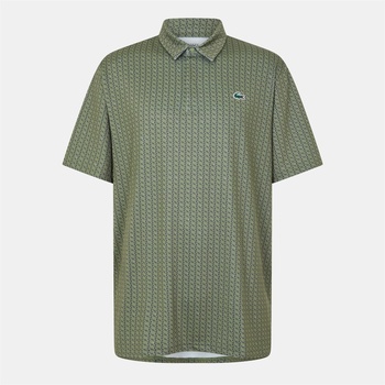 Image 1 of Lacoste Блуза с яка Lacoste Men's Short-Sleeve Performance Polo Shirt - Khaki/Navy Blue