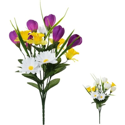 KYTICA KROKUS NARCIS SEDMOKRÁSKA x7 MIX F 36CM