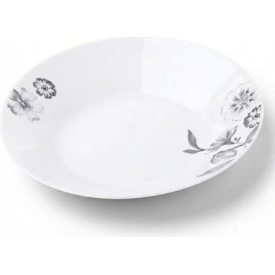 talíř d23cm hluboký SUSANNE, květiny, porcelán