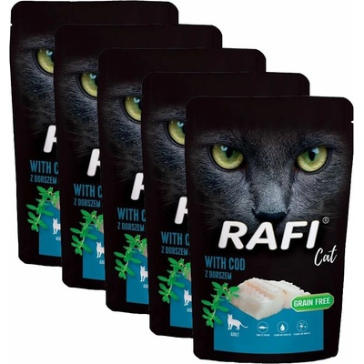 Rafi Cat Adult Paté with Cod 5 x 100 g