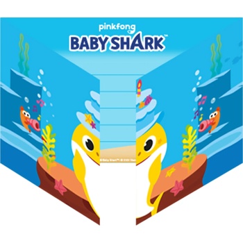 Image 1 of Amscan Покани - Baby Shark 8 бр