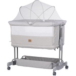 Chipolino Бебешка кошара за съвместен сън Chipolino - Zen, платина (KOSZE0261PL) - ozone