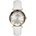 Daniel Klein DK. 6.14188-2 - дамски часовник, кварцов, 30 mm, сребрист, кристали, бяла кожа