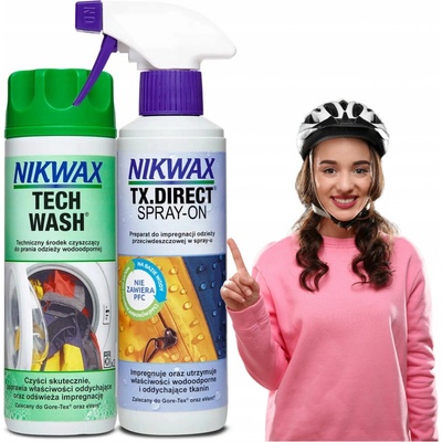 Nikwax Tech Wash & TX.Direct 2x300 ml Sada pro péči o outdoorové oblečení