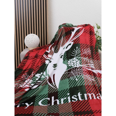 MKLuzkoviny.cz Deka mikroplyš Merry Christmas 150x200
