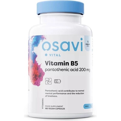 Osavi Vitamin B5, 200 mg, 180 капсули, Osavi
