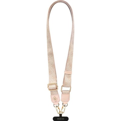 Guess Crossbody Popruh PU 4G Metal Logo Pink – Zboží Mobilmania