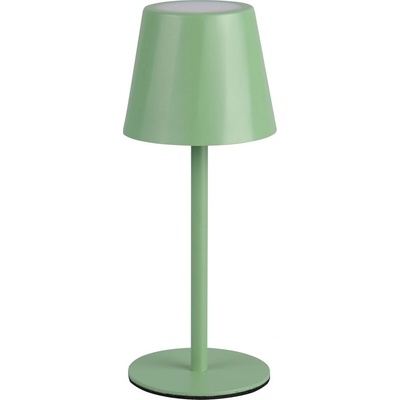 TRIO Светлозелена LED настолна лампа с метален абажур (височина 21 cm) Diaz - Trio (R55961149)