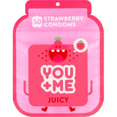 You&me JUICY - ароматизированные презервативы (50 шт. )