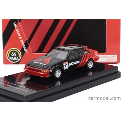 Paragon models Toyota Celica Supra Advan N 37 Racing Lhd 1984 Černá Červená 1:64