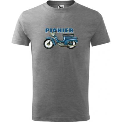 Tričko Pionier modrý sivá