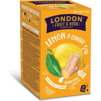 LONDON FRUIT & HERB Ovocný čaj citron se zázvorem 20 x 2 g