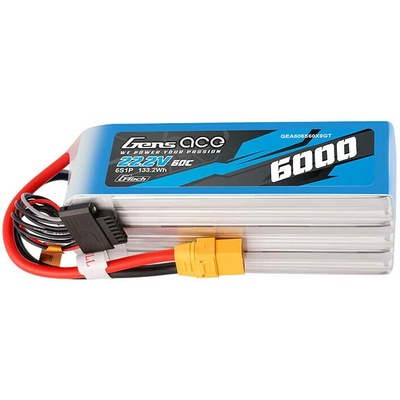 Gens Ace Akumulátor G-Tech 6000mAh 22,2V 60C 6S1P XT90 Lipo 071734