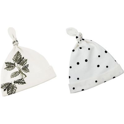 Sleepee Dětské čepice jungle plant/černé tečky