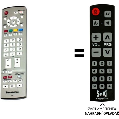 Dálkový ovladač Senior Panasonic TX32LXD60A – Hledejceny.cz