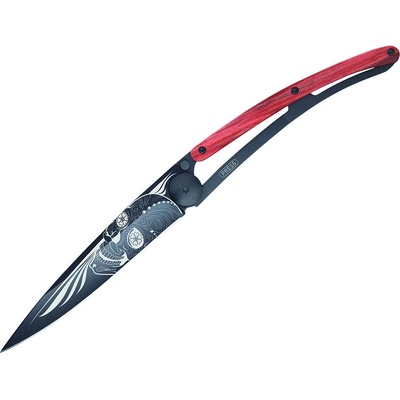 Deejo 1GB143 37g black Latino skull red beech