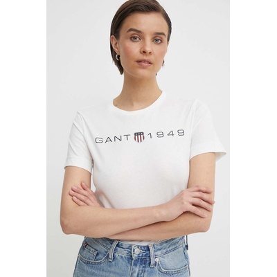 Gant Памучна тениска Gant в бежово (4200753)