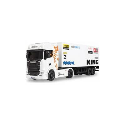 AMEWI RC licencovaná Scania 730 S s návesom GYRO driftovací proporcionálny pohon 4x4 1:64 RTR biela