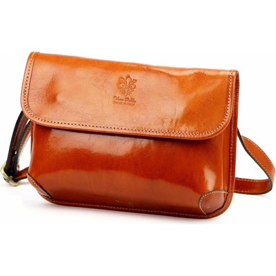 Dámska kožená kabelka crossbody malá camel Florence 70