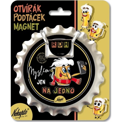 Nekupto Otvírák na pivo, podtácek Myslím jen na jedno Rdh
