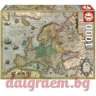 Educa Пъзел educa 19624 - 1000 части - Карта на Европа (edu19624)