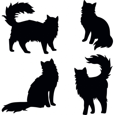 Artemiss Mačky plastová šablóna 3 B 15 cm x 15 cm