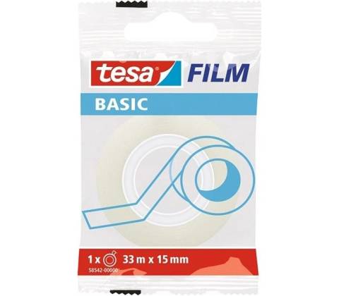 Tesa BASIC 15 mm x 33 m, transparentná