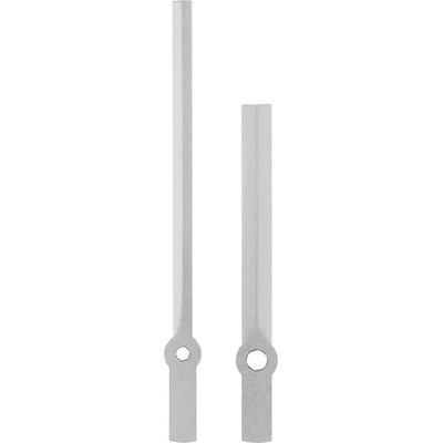 Kovové hodinové ručičky B22 (100 mm, 72 mm) - stříbrné