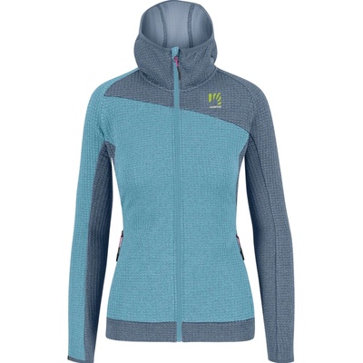 Karpos Averau W Full-Zip Hoodie Fleece sivá/modrá