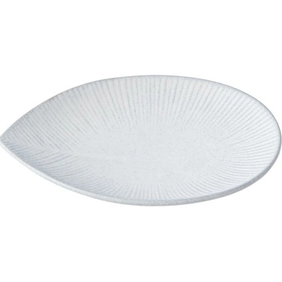 MIJ Tácka na tapas SNOW LEAF 13 cm, biela, keramika