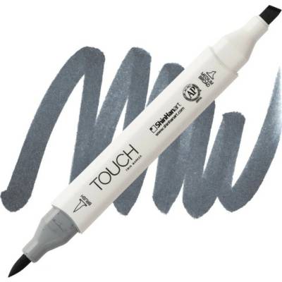 Lihová fixa TOUCH oboustranná Brush & Chisel, Cool grey 7 (CG7)