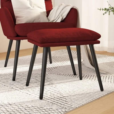 vidaXL Табуретка, виненочервена, 45x29, 5x35 см, текстил (341501)