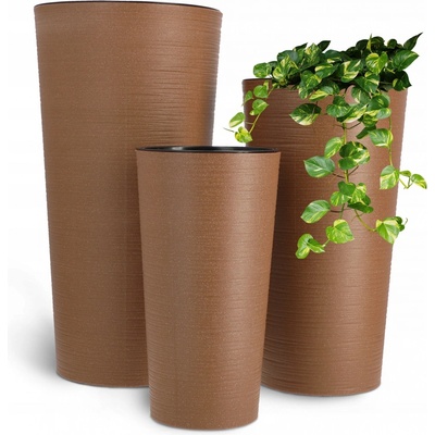 Kadax Kvetináč 30 x 30 x 57,5 cm plast béžový