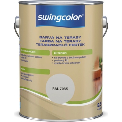 Swingcolor Farba na terasy 2,5 l svetlošedá