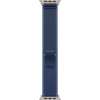 Apple Оригинална текстилна каишка за Apple Watch Ultra, Ultra 2, Ultra 3 49мм - Apple Trail Loop M/L (син) (MFT74ZM/A)