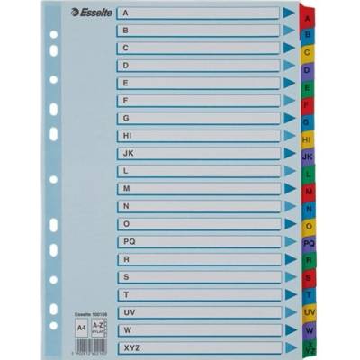 Register ESSELTE Mylar A/4 laminovaný kartón A–Z 100166